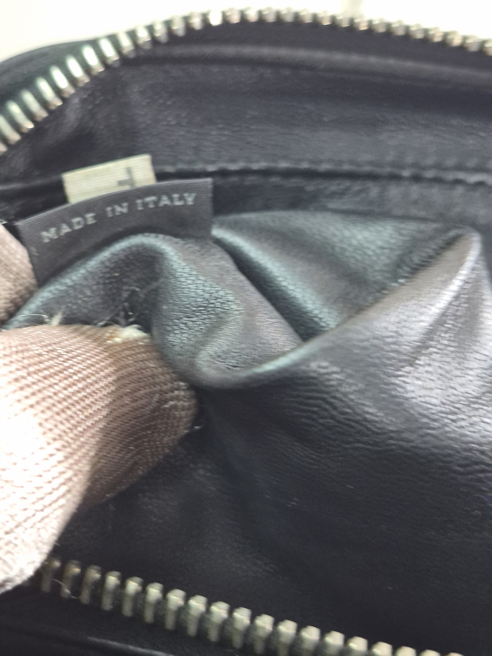Prada Black Saffiano Leather Wrist Pouch - Picture 12 of 15